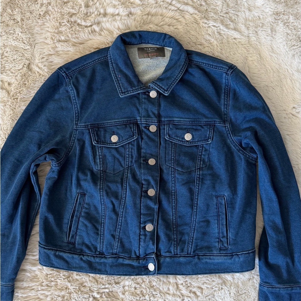 torrid Indigo Blue Denim Trucker Jacket